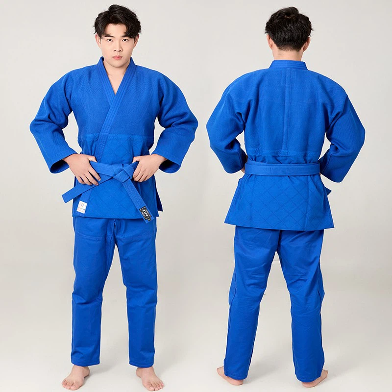 Doble tejido Judo GI Azul