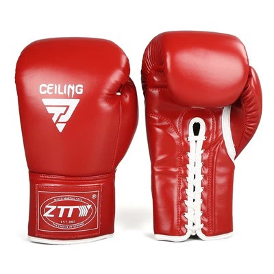 Guantes de boxeo profesionales con cordones